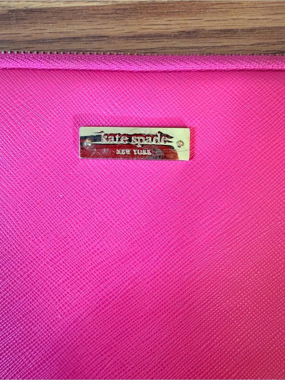 Kate Spade New York Bright Pink Laptop Sleeve Zip